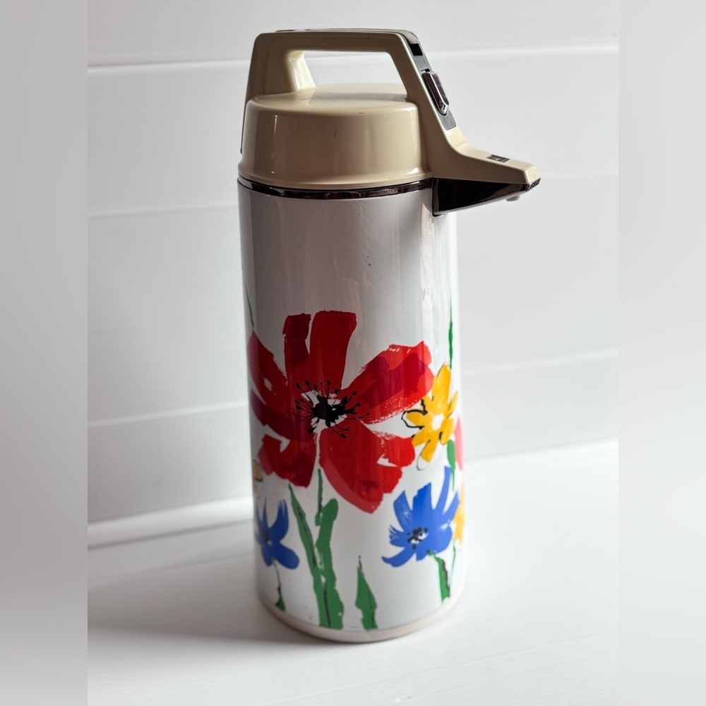 Floral Thermos Retro Made in Japan